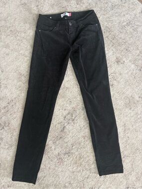 CAbi Women’s Skinny Jeans in Black corduroy/velvet feel